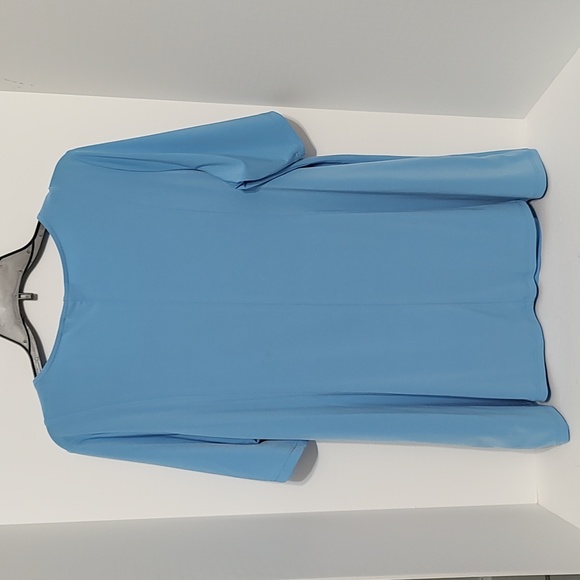 Blue Susan Graver Modern Essentials Tunic Top sz 1X - Picture 5 of 7